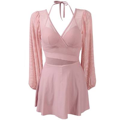 仙女范性感显瘦美背温泉度假泳衣