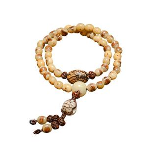 佛泽新款钟磬天然小佛眼金佛草佛珠手串P52禅意两圈款情侣手链