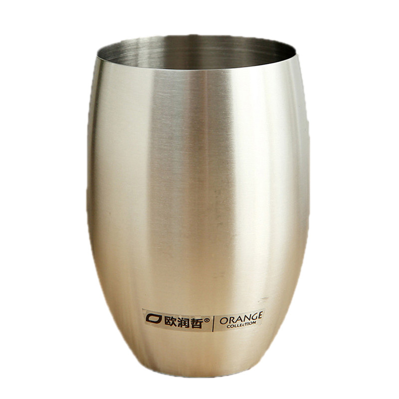 2个不锈钢创意耐用刷牙杯