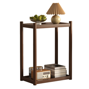 家逸边几小推车可移动茶几沙发边桌窄边柜实木小户型茶水柜置物架