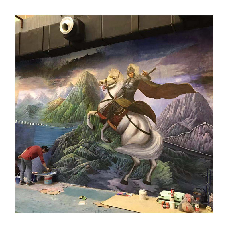 室内大型户外彩绘艺术风涂鸦墙画