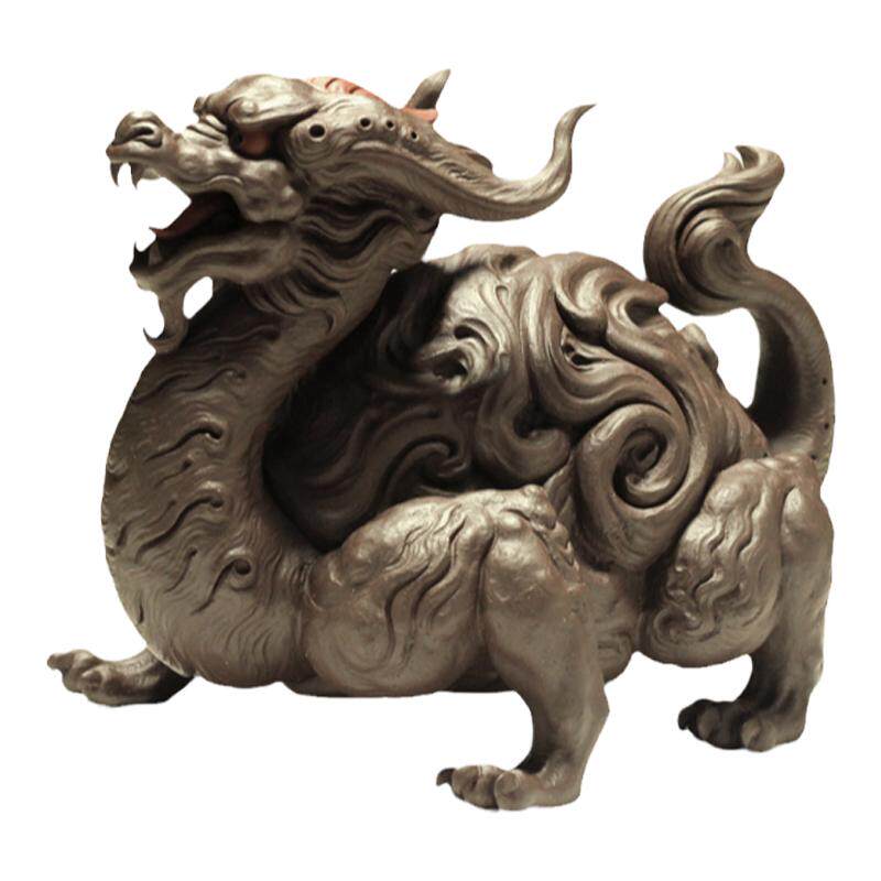 杨湛全手工紫砂茶宠摆件玩龙龟