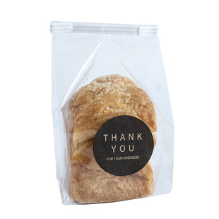 面包吐司包装袋食品单独透明铁丝卷口袋自封冰面包袋麻薯包装袋子