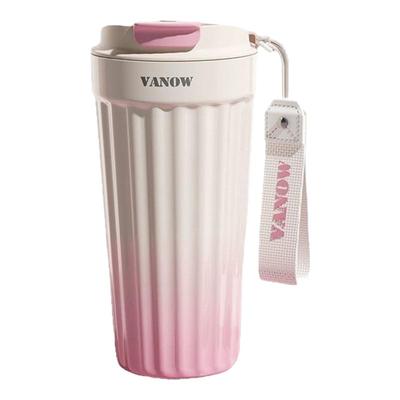 Vanow渐变陶瓷复古咖啡保温杯
