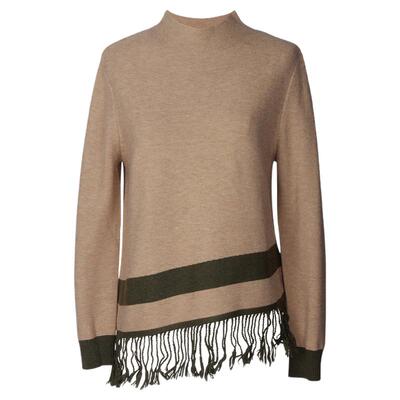 简爱诺秋冬卡其色时尚针织衫