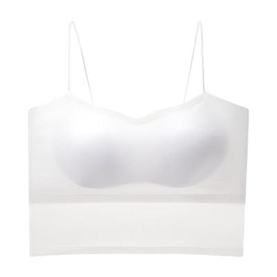 细肩带抹胸美背内衣女吊带一体式