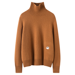 王菲同款!高领山羊绒衫女加厚宽松保暖针织毛衣宽松慵懒风打底衫