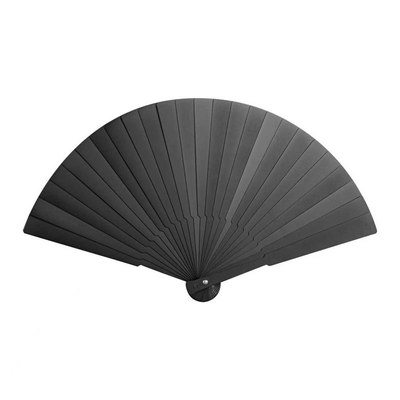 镀黑全钢防身功夫折扇