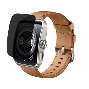 适用oppowatch4pro手表防窥膜watch3pro保护膜全屏se智能手表膜watch2手环表盘贴膜46mm全包防偷窥水凝软膜42