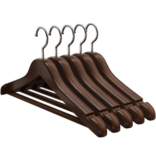 木质衣架实木家用挂衣衣挂无痕防滑木头木制衣服挂衣架子衣柜撑子