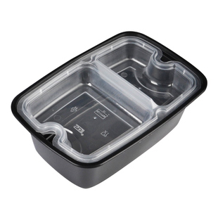 一次性美式高档长方形750/1000ml打包盒快餐便当汤碗加厚外卖饭盒