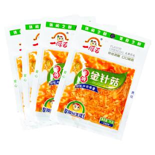 一碟香金针菇开袋即食小包装麻辣解馋小零食下饭菜拌饭酱早餐配粥