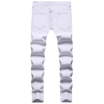 性价比长裤休闲裤破洞小脚裤