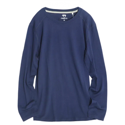 100%美利奴羊毛男运动速干长袖