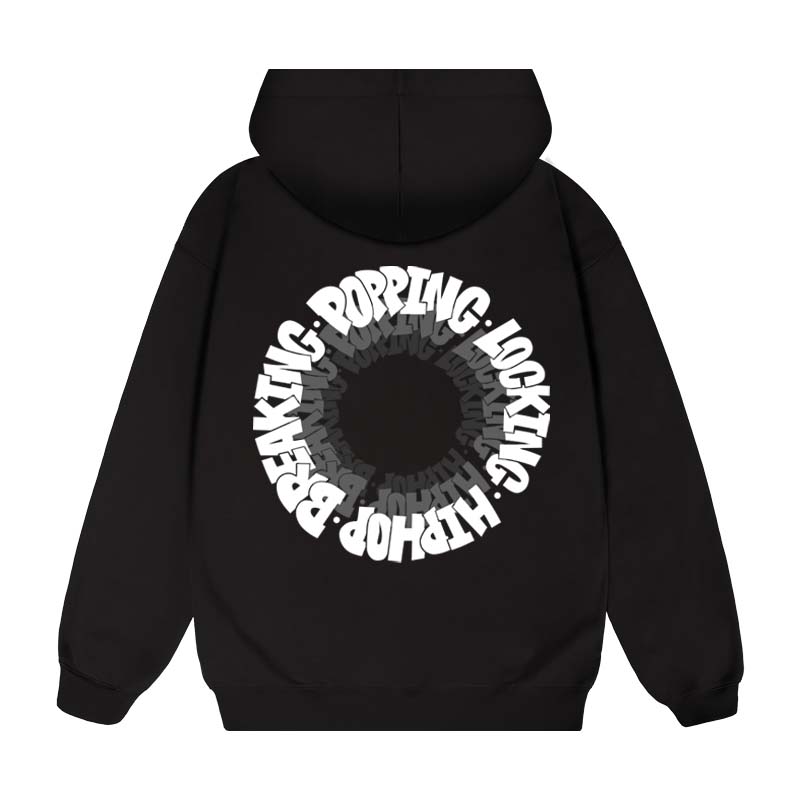 FunkyChoice街舞popping长袖宽松大码加绒加厚卫衣连帽衫locking