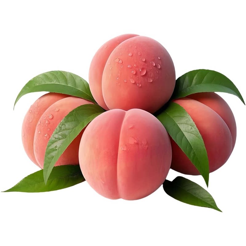 水蜜桃仿真桃子防水贴纸遮丑