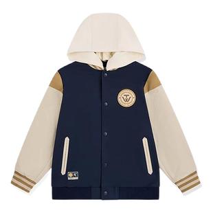 商场同款乔丹童装男大童夹克2025冬季新款儿童加绒加厚棒球服外套