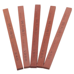 阿大红色油石条扁方12*6*150mm粗磨抛光不锈钢焊缝飞边毛刺打磨