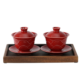 仲夏知己结婚敬茶杯套装一对女方陪嫁改口敬酒杯茶碗婚庆用品大全