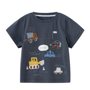 男童短袖t恤儿童夏季上衣2026夏装新款男孩半袖衣服凉感速干帅气