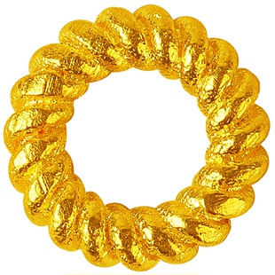 古法实心黄金麻花小金圈24K足金手工隔圈珠手链配饰文玩手串隔片