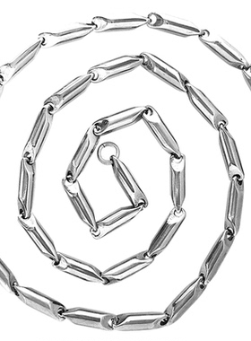 简约精致圣骑士钛钢圆柱链男项链