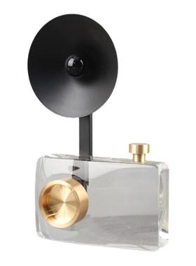 几何水晶相机模型艺术雕塑摆件