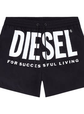 Diesel男士短裤一件装字母印花