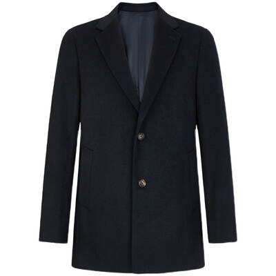 秋冬新款商务中长款羊毛呢大衣