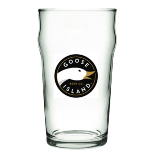 百威指定鹅岛原装原厂啤酒杯GOOSE ISLAND专用杯玻璃透明杯500ml