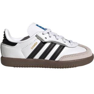 阿迪达斯童鞋婴童宝宝T头鞋三叶草SAMBA魔术贴运动鞋德训鞋JQ3191