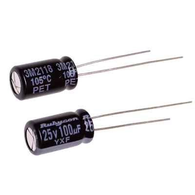 进口电解电容25v100uf红宝石