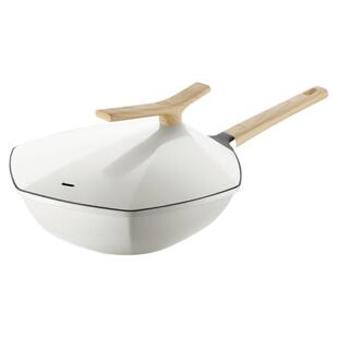 卡特马克麦饭石不粘锅高颜值网红枫叶平底炒菜锅电磁炉燃气灶适用