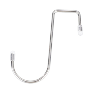 s形挂钩不锈钢家用浴室S型方管挂钩门后衣橱厨房柜门单挂钩s钩子