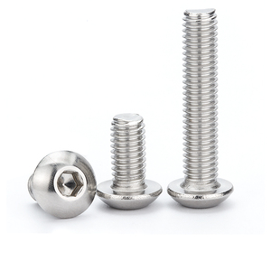 304不锈钢半圆头内六角螺栓 盘头内六角螺丝钉圆杯螺栓M3M4M5M6M8