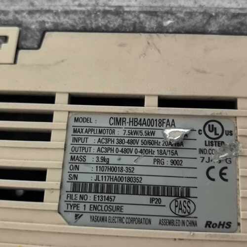 非标价安川H1000变频器HB4A0018FAA7.5KW5议价