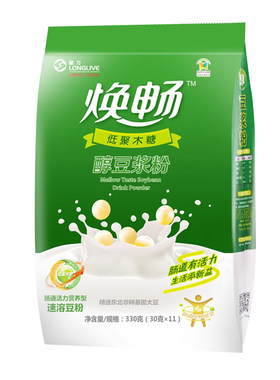 焕畅豆浆粉330g原味低甜豆浆膳食营养早餐孕健身纤维非豆奶植物奶