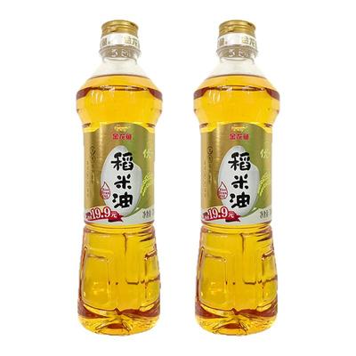 金龙鱼优+稻米油700ml谷维素米糠油食用油宿舍小瓶装家用炒菜烹饪