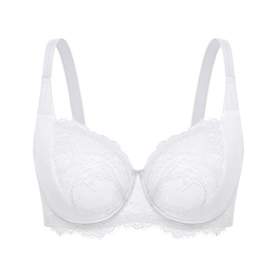 【叛逆新娘-白蔷薇】遐法式纯欲内衣女圆润微聚拢大胸显小文胸