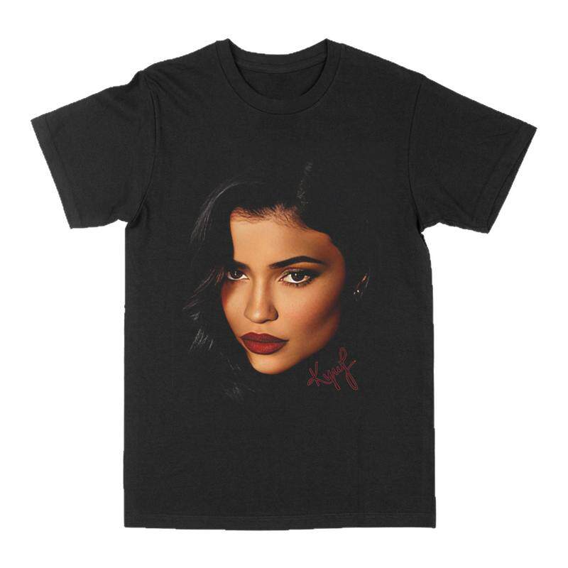 凯莉詹娜Kylie Jenner美式复古印花圆领短袖男女同款休闲潮流T恤