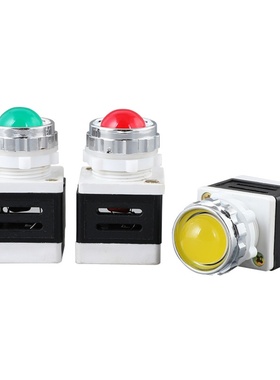 LED设备信号灯AD11-25/40-1G 24V AC220V 380V电源指示灯红绿黄色
