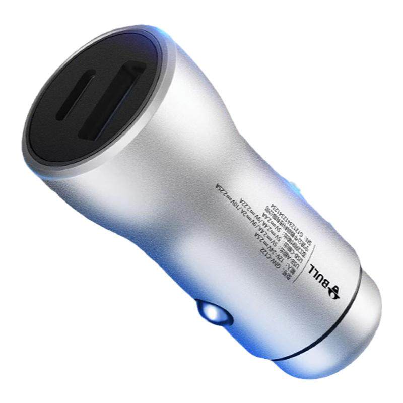 公牛车载充电器60W超级快充汽车点烟器转换插头快充汽车usb充电头