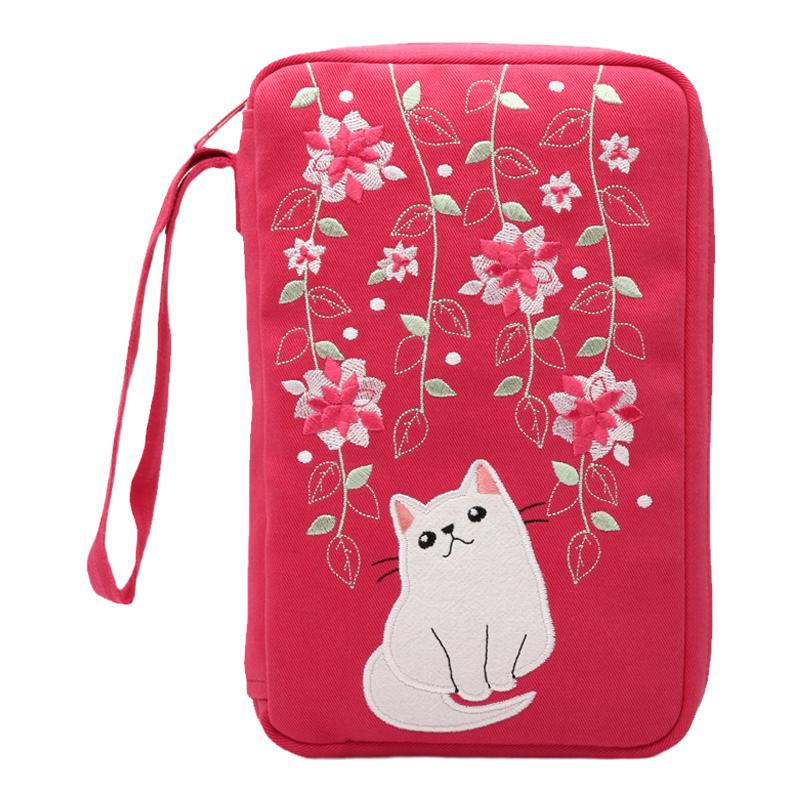 kine猫卡通多功能大容量护照包
