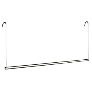 不锈钢折叠晾衣架免打孔可伸缩杆阳台晒被子神器挂钩式凉晒衣服杆