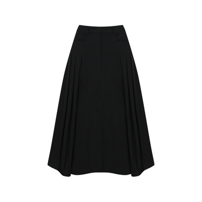 Letter from moon济州做旧长款半身裙2024夏季休闲褶皱显瘦女裙