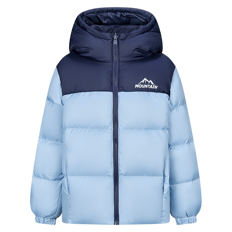 雪中飞儿童羽绒服两面穿加厚面包