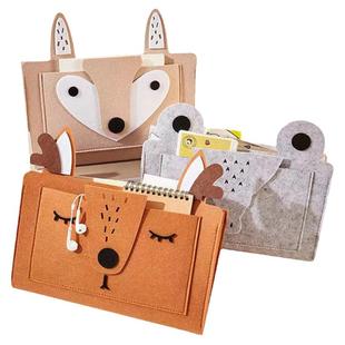 毛毡床头收纳挂袋床边储物袋沙发卡通学生宿舍免打孔家用卧室杂物