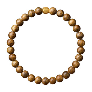 庆祥泰天然扎基拉姆奇楠沉香手串女款高端木质文玩转运珠老料手链