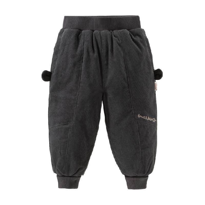 戴维贝拉新款女童男童夹棉长裤