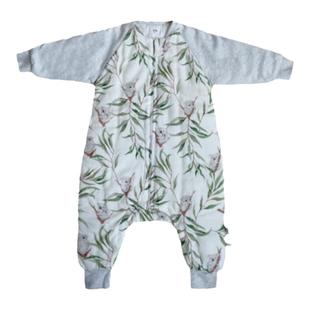 安旦儿童纱布薄厚夹棉空调睡袋春秋季分腿睡袋婴儿连体衣长袖睡袋